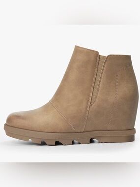 Athlefit Women’s Wedge Ankle Booties with Hidden Heal